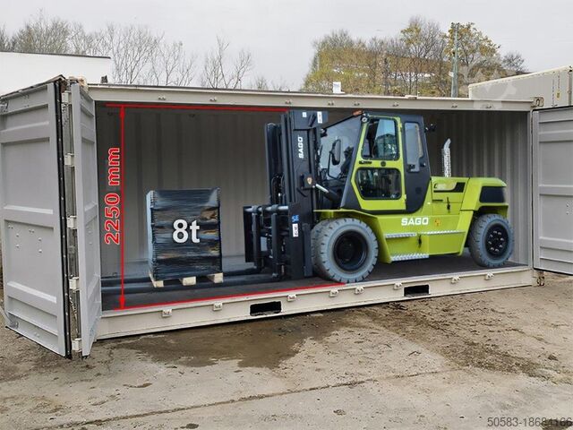 Дизельный вилочный погрузчик SAGO C80D - Container-Indoor-Stapler