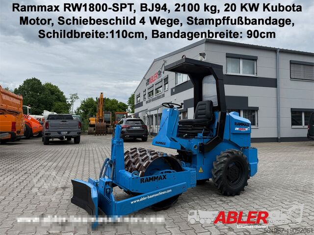 Однобарабанный компактор RAMMAX RW1800 SPT Erdbauwalze mit Schild