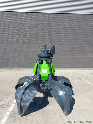 Захват для полипов Diversen Gesloten 5 schalen grijper HGT 600 Liter