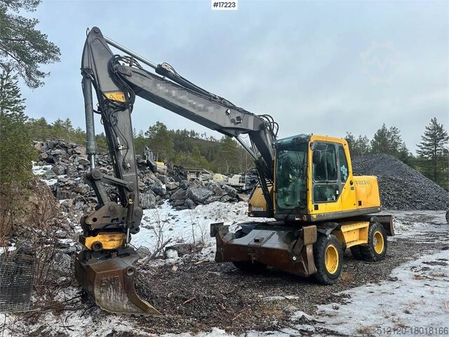 Гусеничный экскаватор Volvo EW160B Wheel excavator w/ Rototilt, 1 bucket and s