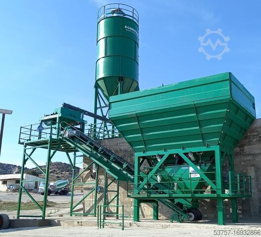 стационарная бетоносмесительная установка 60 m3/h dry type concrete batching plant 60 m3/h dry type concrete batching plant
