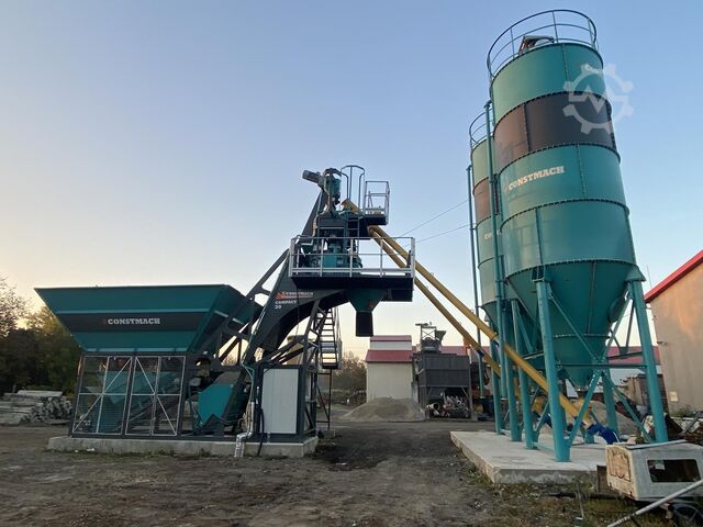 стационарная бетоносмесительная установка 30 m3/h compact concrete mixing plant 30 m3/h compact concrete mixing plant