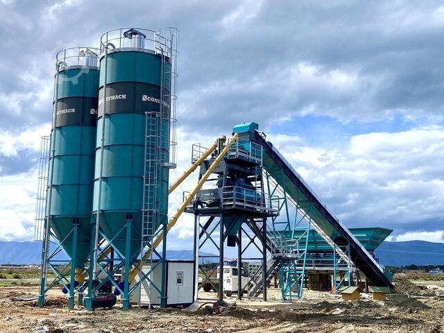 стационарная бетоносмесительная установка 100M3 stationary concrete batching plant 100M3 stationary concrete batching plant
