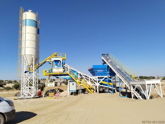 мобильная бетоносмесительная установка PROMAX Mobile Concrete Mixing Plant M120-TWN (120m3/h)