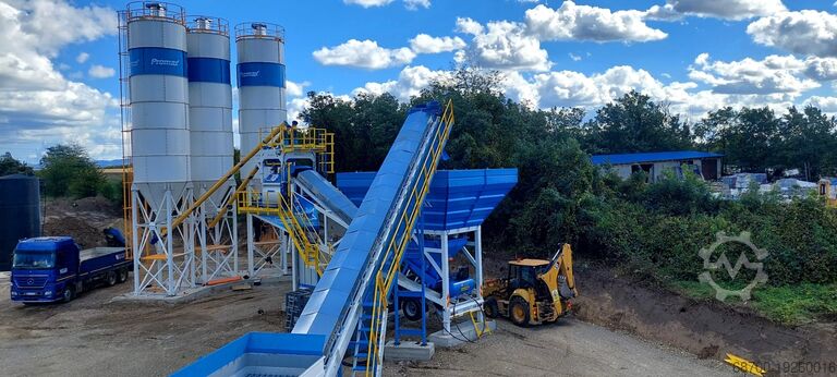 мобильная бетоносмесительная установка PROMAX Mobile Concrete Batching Plant M100-TWN (100m3/h)