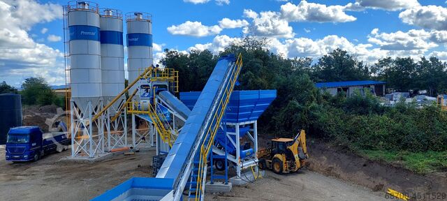 мобильная бетоносмесительная установка PROMAX Mobile Concrete Batching Plant M100-TWN (100m3/h)