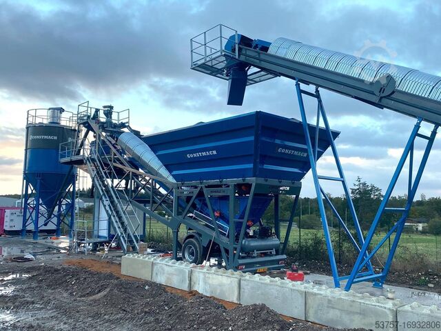 мобильная бетоносмесительная установка 30 m3/h mobile concrete batching plant 30 m3/h mobile concrete batching plant