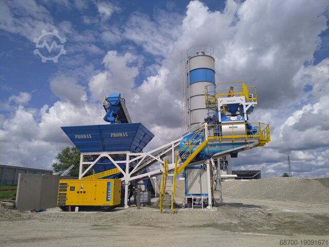 мобильная бетоносмесительная установка PROMAX Mobile Concrete Batching Plant M100-TWN (100m3/h)