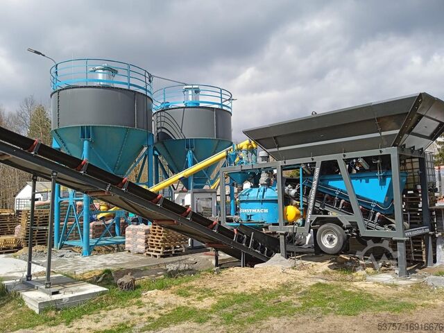 мобильная бетоносмесительная установка 30m3 mini mobile concrete batching plant 30m3 mini mobile concrete batching plant