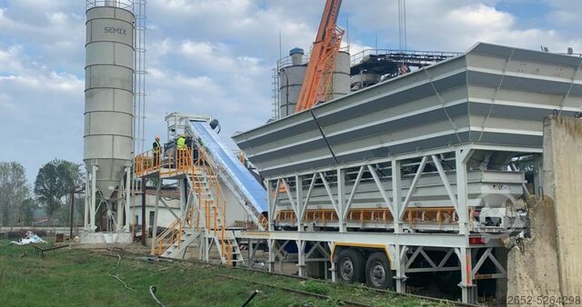 Установка по производству бетонных смесей Мобильная 100S4 SEMIX Mobile 100 S4