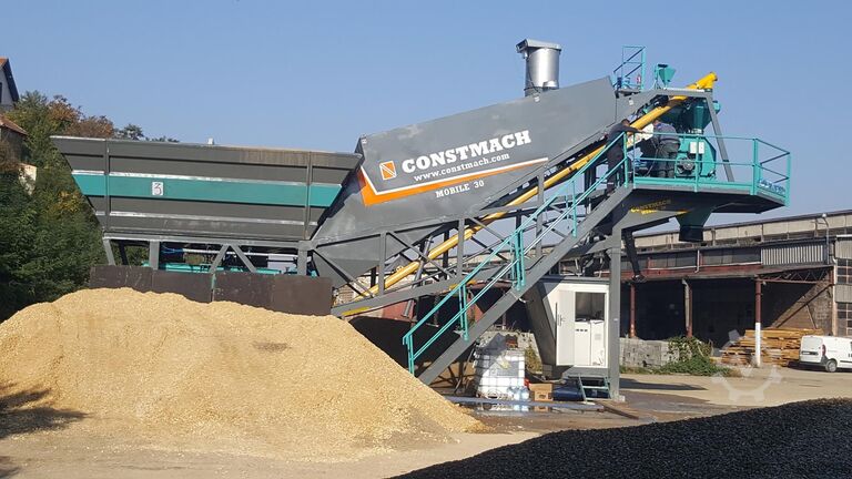 мобильная бетоносмесительная установка 30 m3/h mobile concrete batching plant 30 m3/h mobile concrete batching plant