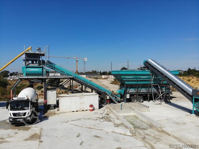 мобильная бетоносмесительная установка 120 m3 mobile concrete mixing plant 120 m3 mobile concrete mixing plant