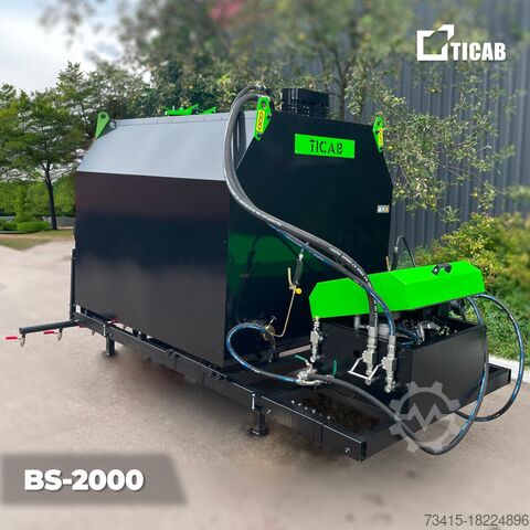 асфальтосмеситель для мастики TICAB Bitumen Emulsion Sprayer 2000L,Manufactu