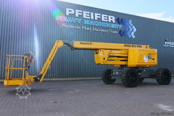 Шарнирно-телескопическая рабочая платформа Haulotte HA20RTJ Pro Diesel, 20.6 m Working Height, 12.2 m