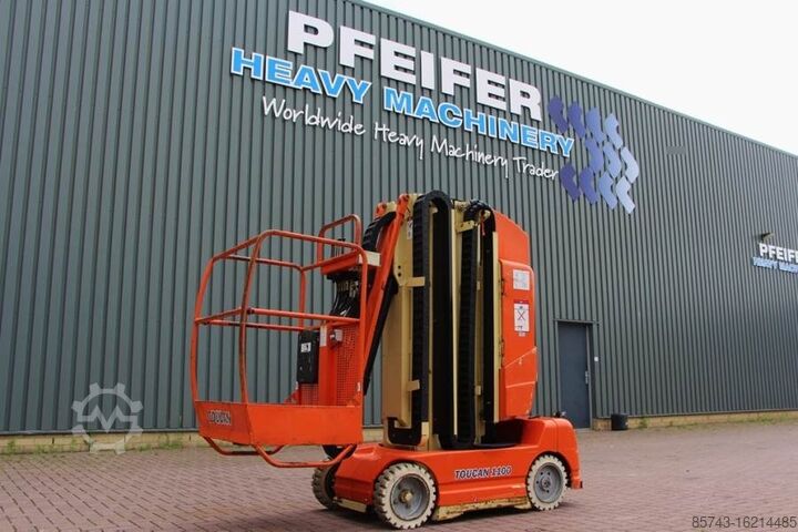 Шарнирно-телескопическая рабочая платформа JLG Toucan 1100A Electric, 11.1m Working Height, 3.6m