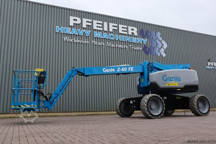 Шарнирно-телескопическая рабочая платформа Genie Z60/37FE Valid Inspection, *Guarantee! Hybrid, 4x4