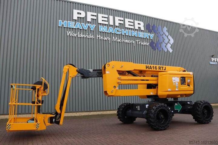 Шарнирно-телескопическая рабочая платформа Haulotte HA16RTJ Valid Inspection, *Guarantee! Diesel, 4x4