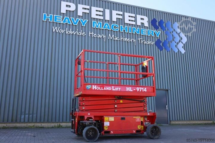 Ножничный подъемник Holland Lift Ecostar HL-9714 Electric, 12m Working Height, 325k
