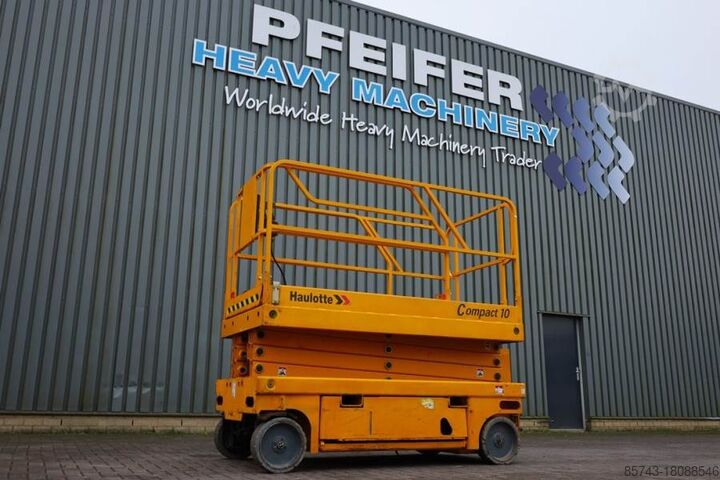 Ножничный подъемник Haulotte Compact 10 Electric, 10m Working Height, 450kg Cap