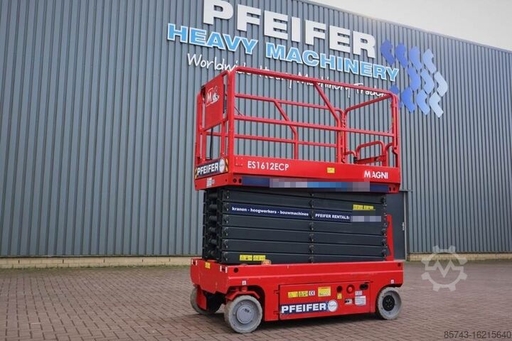 Ножничный подъемник Magni ES1612ECP Valid inspection, *Guarantee!, Electric,