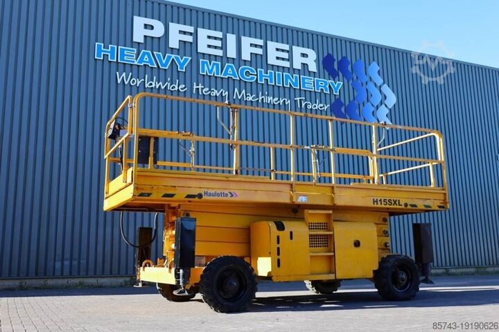 Ножничный подъемник Haulotte H15SXL Diesel, 4x4 Drive, 15m Working Height, 500k