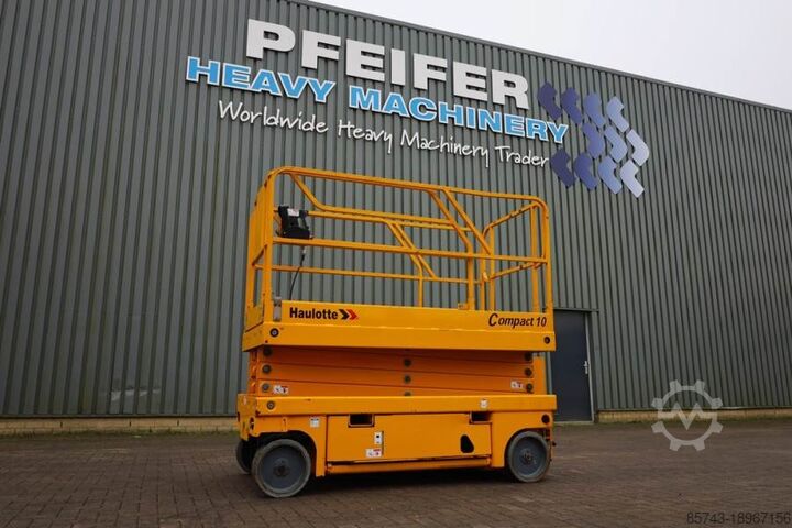 Ножничный подъемник Haulotte Compact 10 Electric, 10.2m Working Height, 450kg C