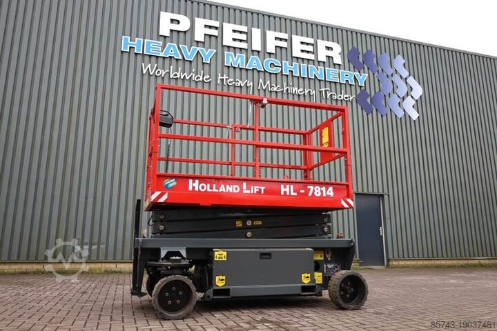 Ножничный подъемник Holland Lift Ecostar HL-7814 Electric, 10m Working Height, 450k