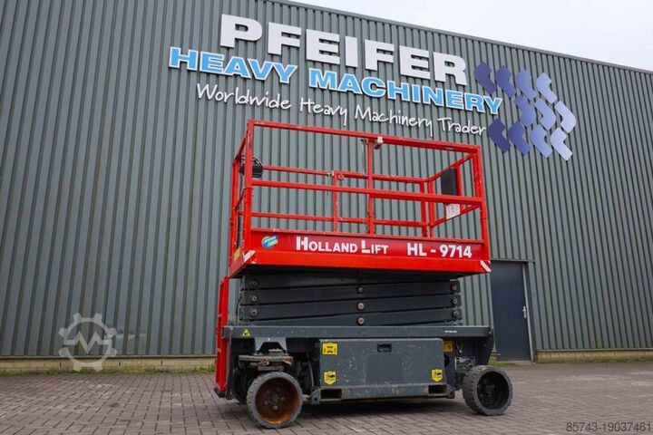 Ножничный подъемник Holland Lift Ecostar HL-9714 Electric, 12m Working Height, 325k