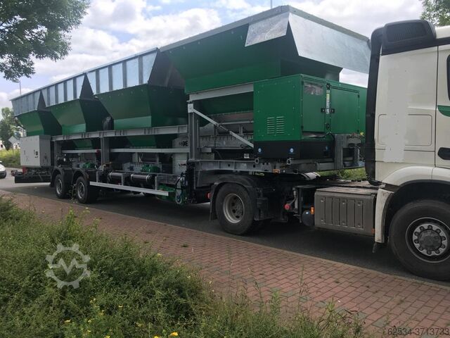 Седло Мобильные дозирующие бункерные агрегаты Dosieranlagen-Dosiertechnik Sattelauflieger-Rad-Mobil Reihendoseur