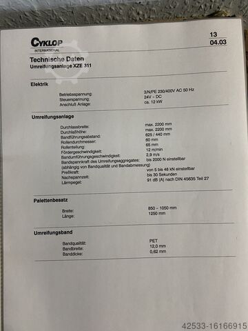 Обвязочная машина Cyklop XZE-311