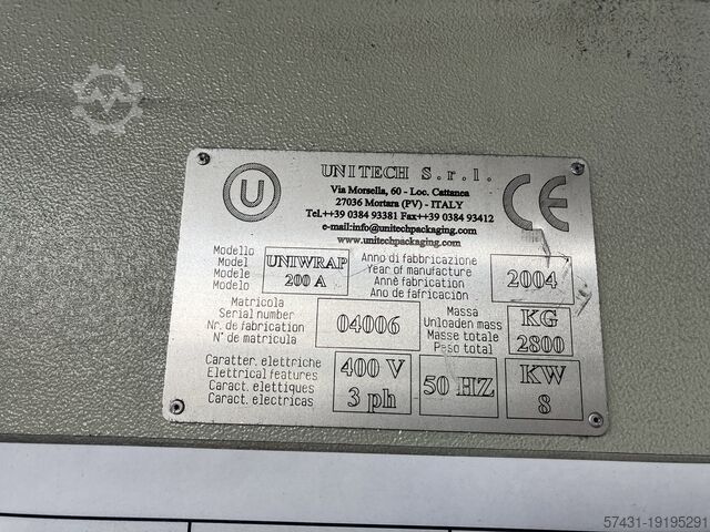 автоматическая намоточная машина unitech uniwrap 200A