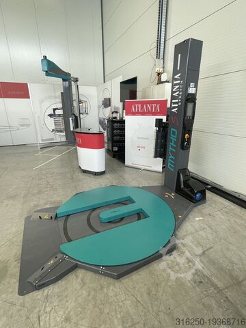 Обмотчик паллет Поворотный стол для натяжения ATLANTA mit. Autom. Folienanlegen MYTHO S - NEU Arya - Mast 2400 mm - 200%