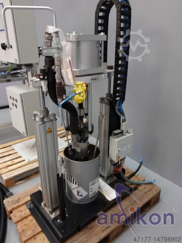 с бочковым насосом и дозатором DÜRR 1K-Klebanlage