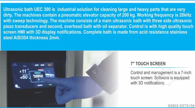 Промышленный ультразвуковой очиститель (ванна) MAGET MM COMPANY UEC300 4G