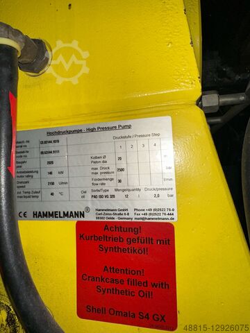 Hammelmann Aquajet 14, HDP, 144 HAMMELMANN WOMA FALCH URACA Aquajet 14, HDP 144