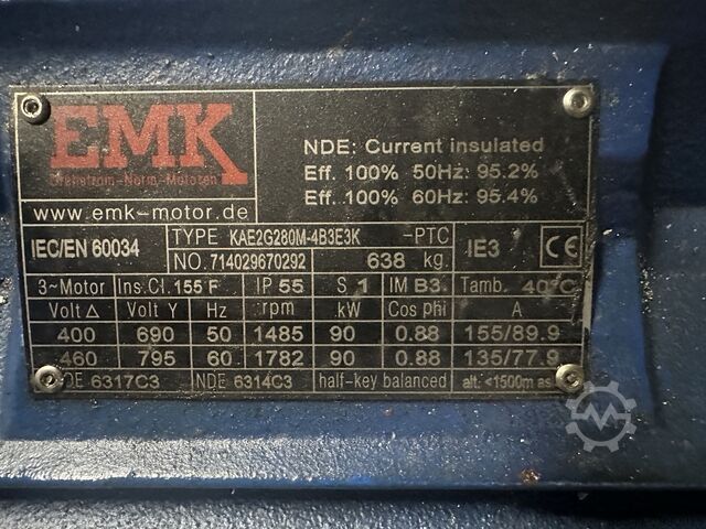 Насосная установка высокого давления 650 бар 72 л/мин Hammelmann HDP 127