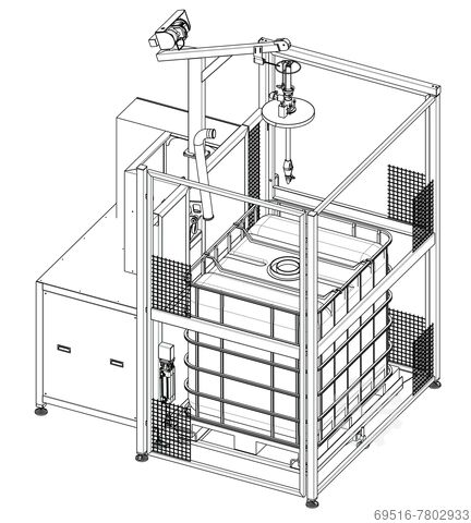 Система мойки для контейнеров IBC Vacat-Technika MK1003/21/1