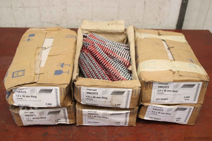 Гвозди для лент, анкерные гвозди, 6 шт. в коробке Collated Fasteners SNK2575 4,0 x 50 mm