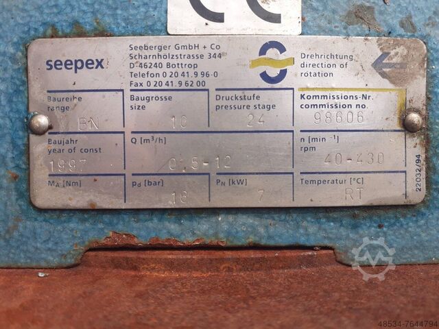 Эксцентриковый винтовой насос Seepex BN 10 Seepex BN10