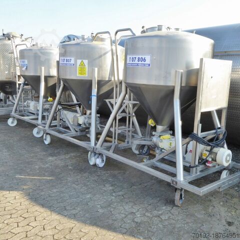 Резервуар объемом 1000 литров из V4A  