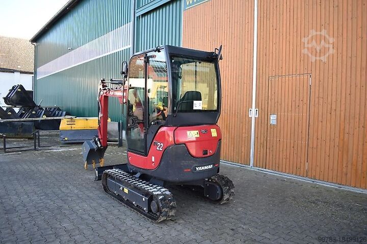 Экскаватор-погрузчик Yanmar SV22, erst 15h, Hydraulischer Schnellwechsler