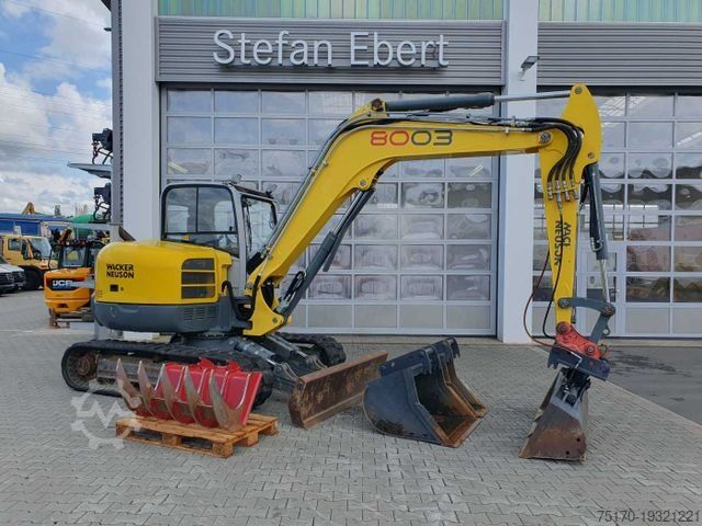 Гусеничный экскаватор WACKER 8003 / MS08 / nur 4.035h / 2014 / Löffelpaket
