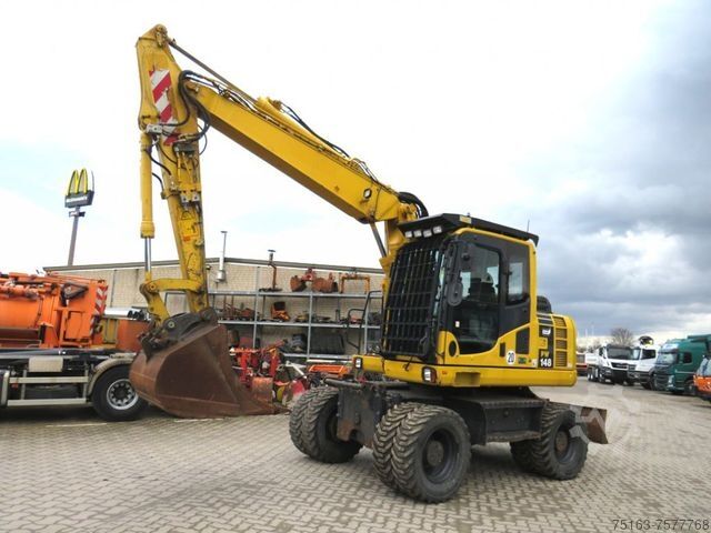 Колёсный экскаватор KOMATSU Mobilbagger PW 148 - 8 Bagger 6.824h Deutsch top