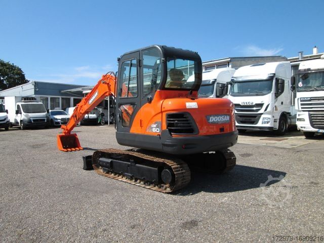 Мини-экскаватор DOOSAN DX60*38 KW*YANMAR MOTOR*
