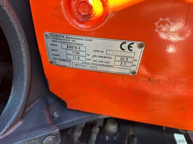 Мини-экскаватор Kubota KX018-4 Minibagger