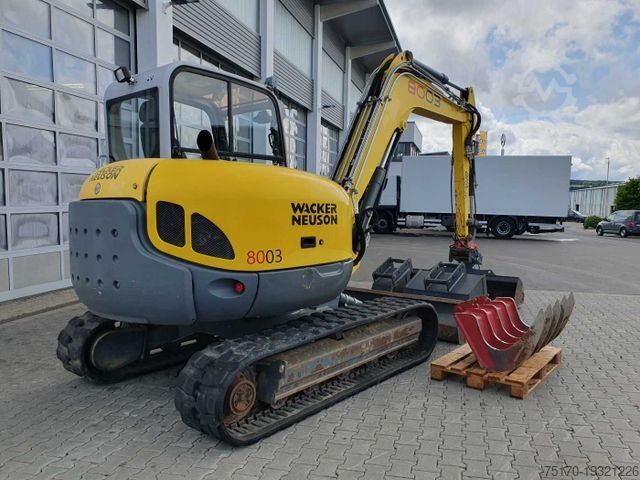 Мини-экскаватор WACKER 8003 / MS08 / nur 4.035h / 2014 / Löffelpaket