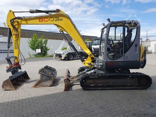 Мини-экскаватор WACKER 8003 / MS08 / nur 4.035h / 2014 / Löffelpaket