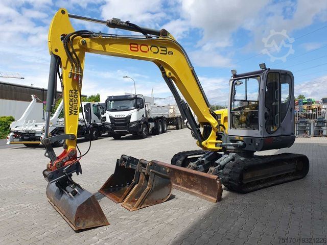 Мини-экскаватор WACKER 8003 / MS08 / nur 4.035h / 2014 / Löffelpaket