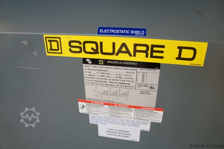 Трехфазный трансформатор общего назначения SquareD EE112T1814HFISHNLP