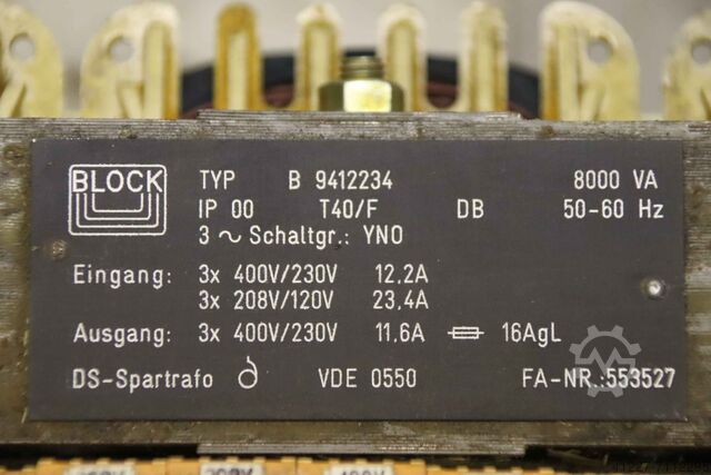 Трансформатор 8000 ВА Block B 9412234